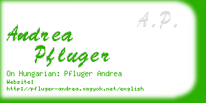 andrea pfluger business card